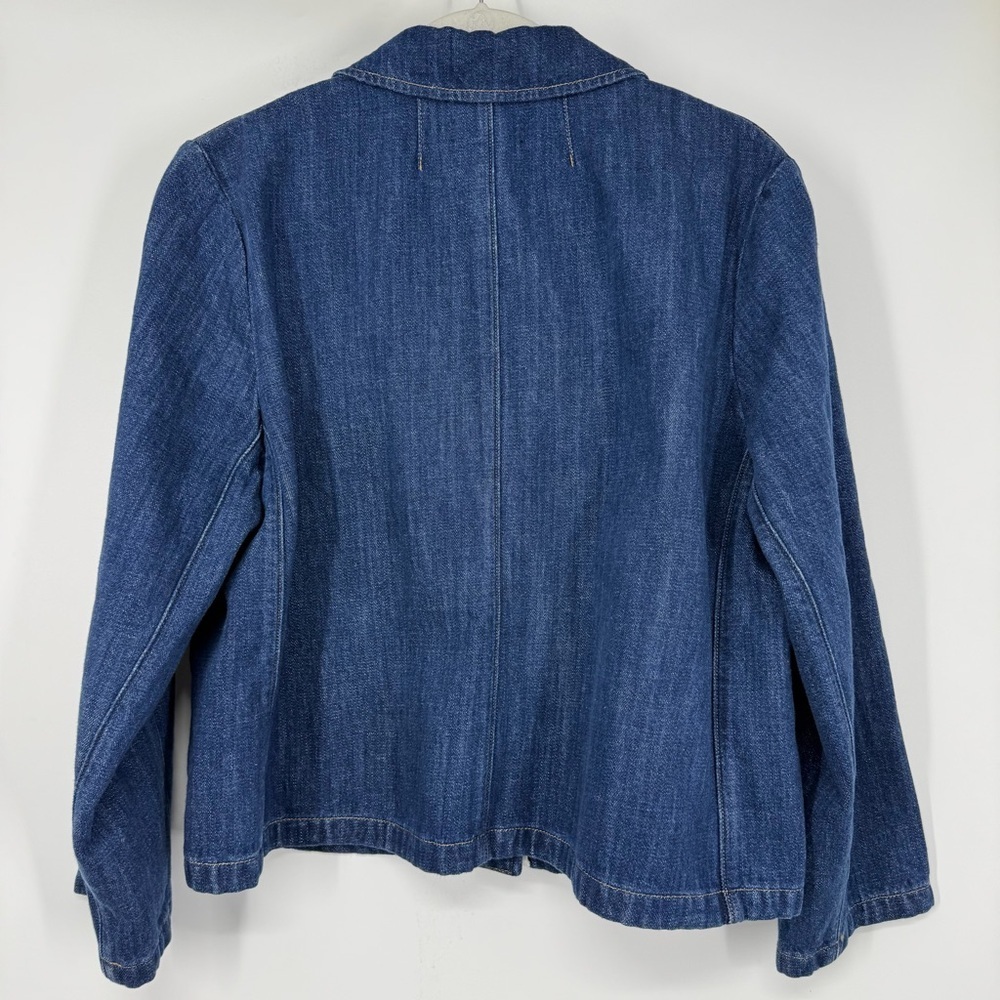 NWT J. Crew Denim Blazer Jacket Sz 14 - Picture 13 of 13